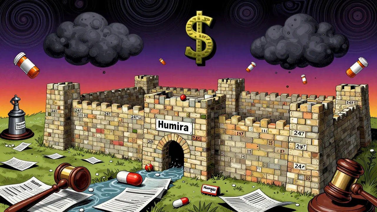 Humira fortress built of 247 patents with a generic capsule struggling to climb