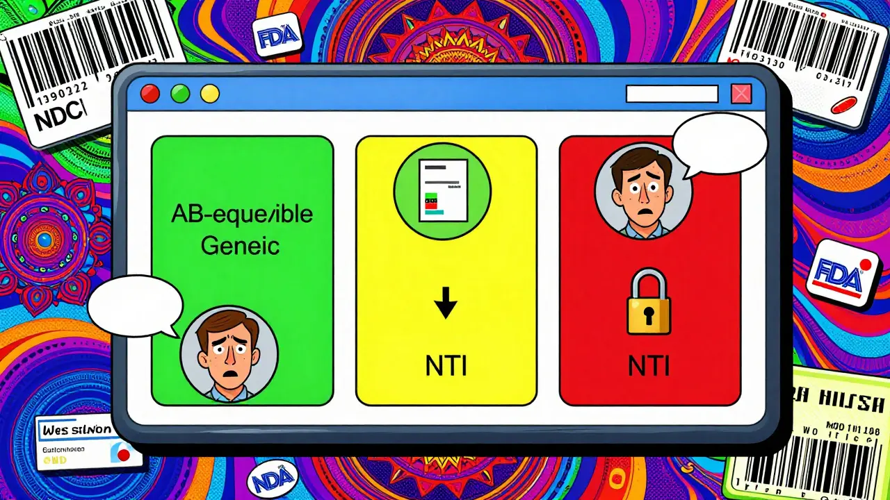 Pharmacy dashboard with color-coded drug types and patient emotion bubbles in psychedelic design