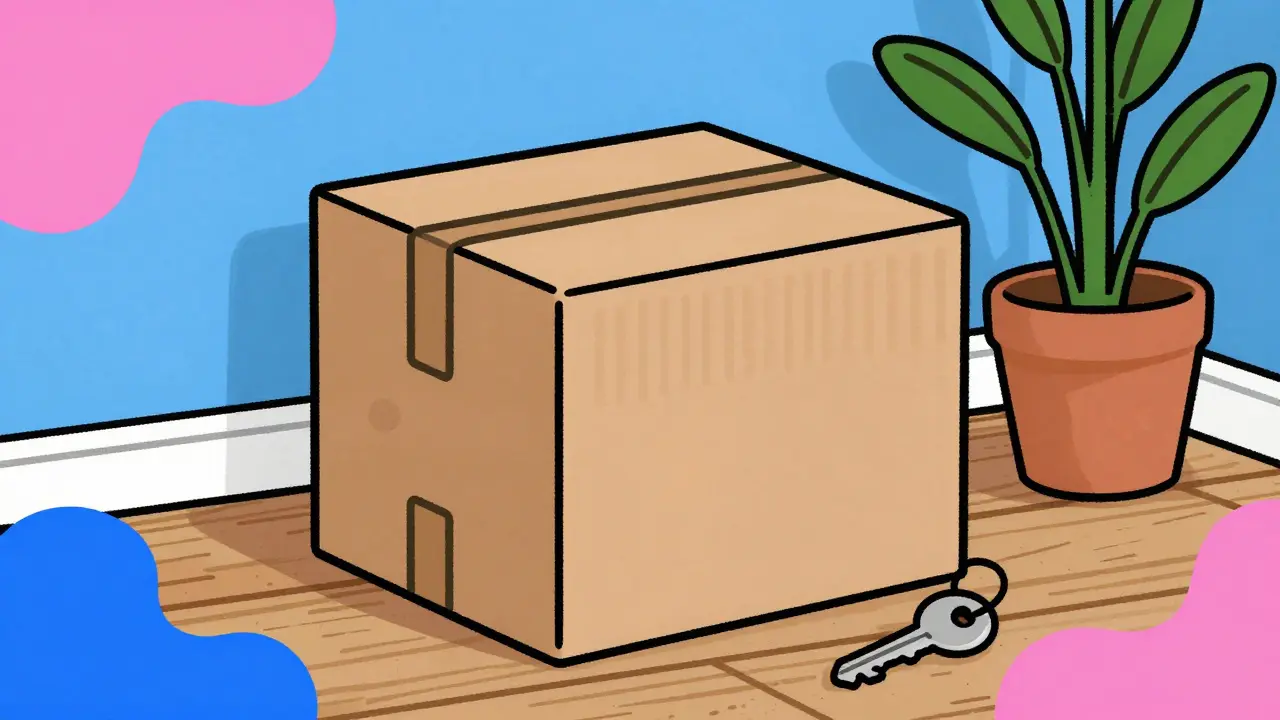 Discreet package delivered to home representing medication