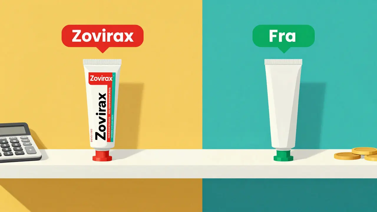 Symmetrical comparison of brand vs generic medicine tubes